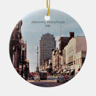 Allentown, Pennsylvania 1950 Ceramic Ornament