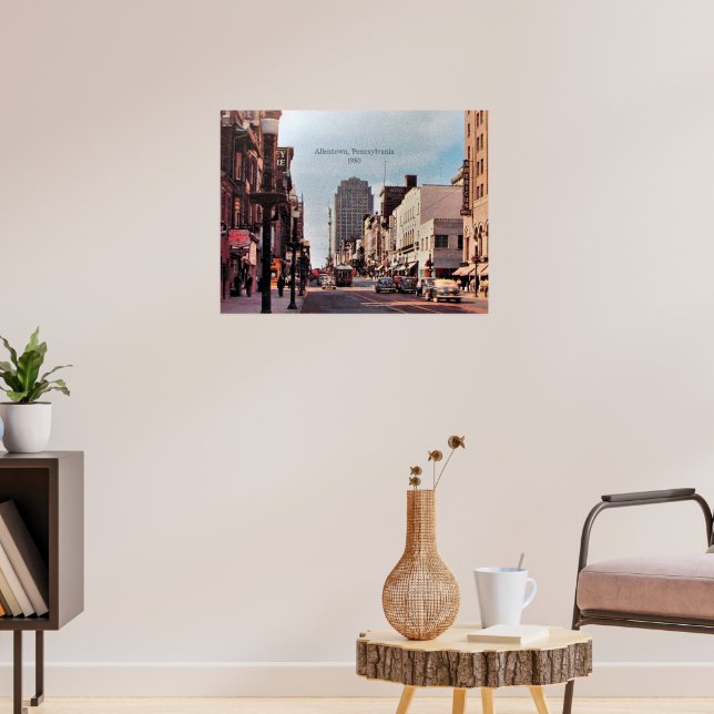 Allentown, Pennsylvania 1950 Poster (Living Room 3)