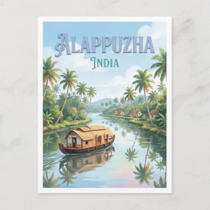 Alleppey Backwaters Alappuzha India Postcard