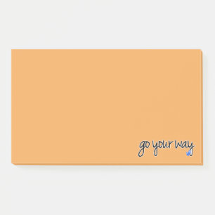 aller à votre façon post-it notes
