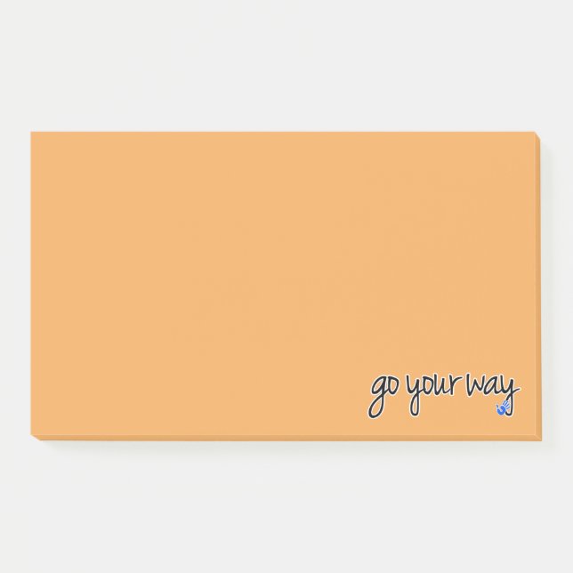 aller à votre façon post-it notes (Devant)