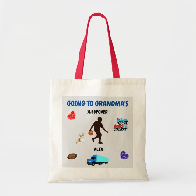 Aller au Sac fourre-tout amusant des garçons de gr (Devant)