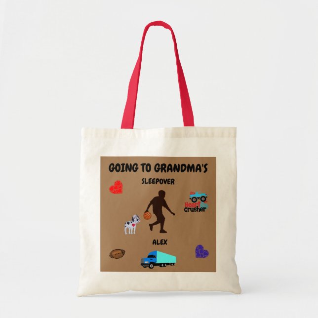 Aller au Sac fourre-tout amusant des garçons de gr (Devant)