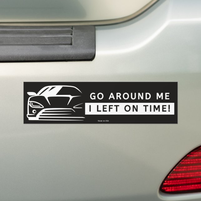 Aller Autour De Moi Je Suis Laissé À Temps Sticker (En voiture)