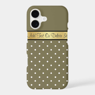 Aller en gras avec Elégant Loden Green Polka point