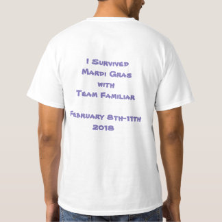 ALLER-VONT le T-shirt des hommes de mardi gras