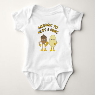 Allergic to Nuts and Eggs Baby Bodysuit