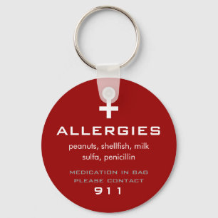 Allergies Keychain