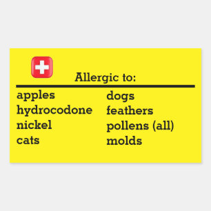 Allergies Sticker