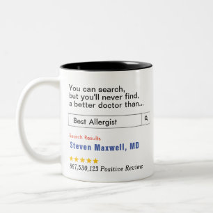 Allergist Custom Gift  Two-Tone Coffee Mug