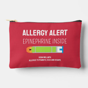 Allergy Alert Epinephrine Medication Kids Accessory Pouch