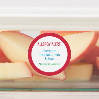 Allergy Alert Personalized Kids Food Allergy