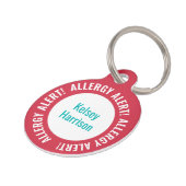 Allergy Alert Personalized Kids School Daycare Pet Tag (Side)