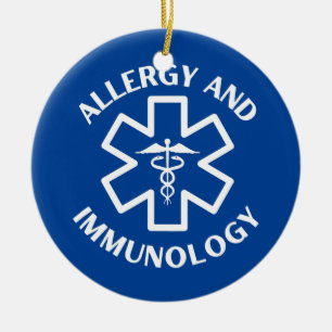 Allergy and Immunology Doctor Nurse Medical Ceramic Ornament