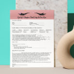 Allergy Patch Test Rose Gold Eyelash Consent Forms Letterhead<br><div class="desc">Elevate your client experience with our customizable Eyelash Extension Consent and Consultation Form. Tailor it to your unique business needs, making it perfect for Eyelash Bars and Aesthetician services. Specializing in Professional Aesthetician Consent Forms, this template ensures clear communication and client understanding before every procedure. The comprehensive form includes a...</div>