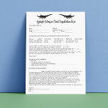 Allergy Patch Test Script Calligraphy Consent Form Letterhead<br><div class="desc">Elevate your client experience with our customizable Eyelash Extension Consent and Consultation Form. Tailor it to your unique business needs, making it perfect for Eyelash Bars and Aesthetician services. Specializing in Professional Aesthetician Consent Forms, this template ensures clear communication and client understanding before every procedure. The comprehensive form includes a...</div>