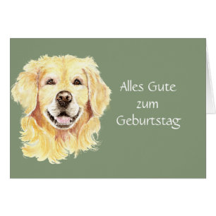 Alles Gute zum Geburtstag Golden Retriever Chien A