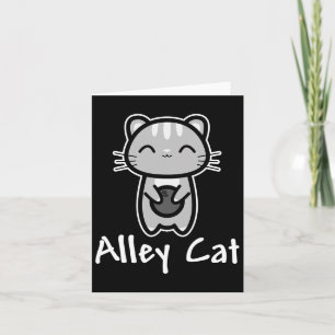 Alley Cat Bowling Cute Kitty Lover Bowler  Card