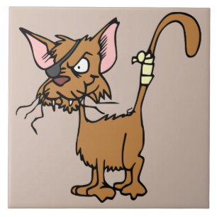 alley cat ceramic tile