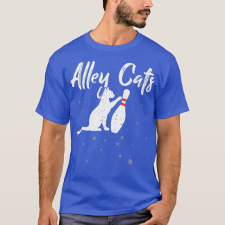 Alley Cat Funny Bowler Bowling T-Shirt
