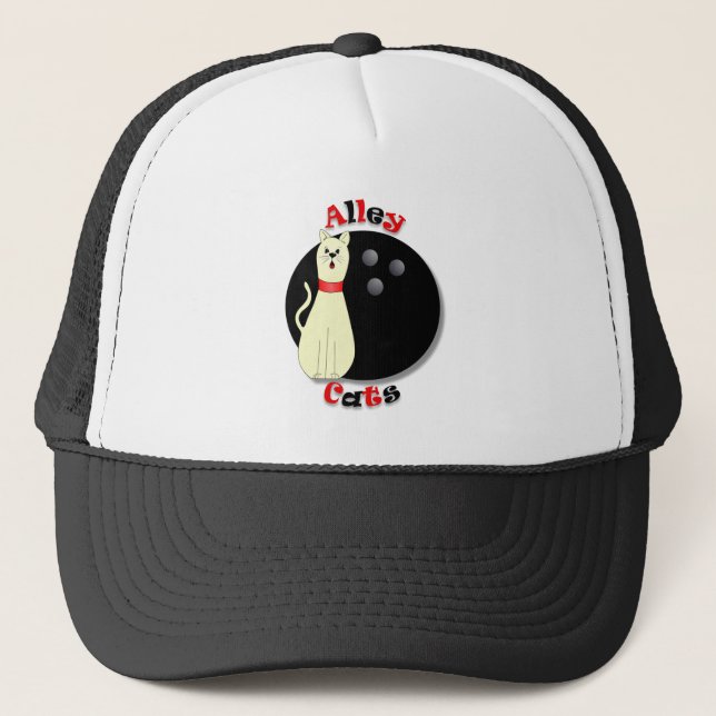 alley cat live trace to photo.ai trucker hat (Front)