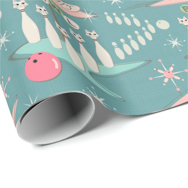 Alley Cats Bowl Wrapping Paper (Roll Corner)