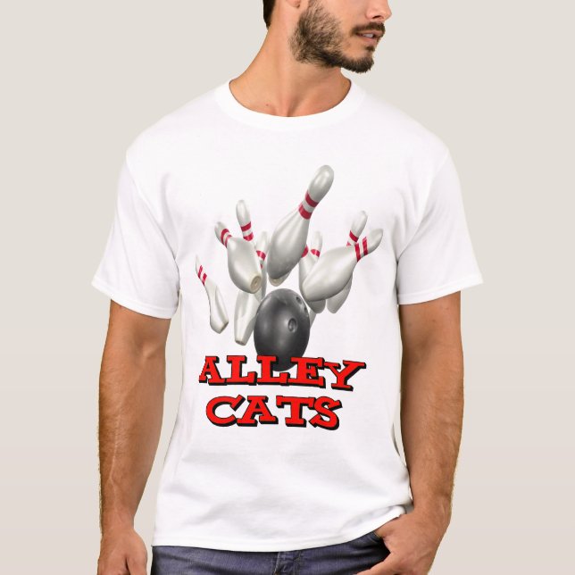 Alley Cats Bowling T-Shirt (Front)