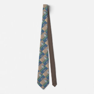 Alley Cats on a fence Neck Tie