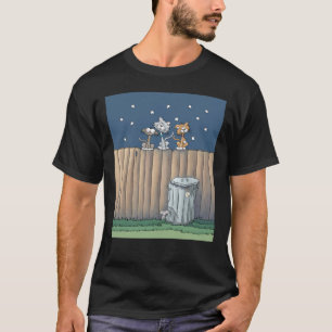 Alley Cats on a fence   T-Shirt