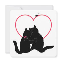 Alley Cats Purr-if-ic Together Flat Valentine Card