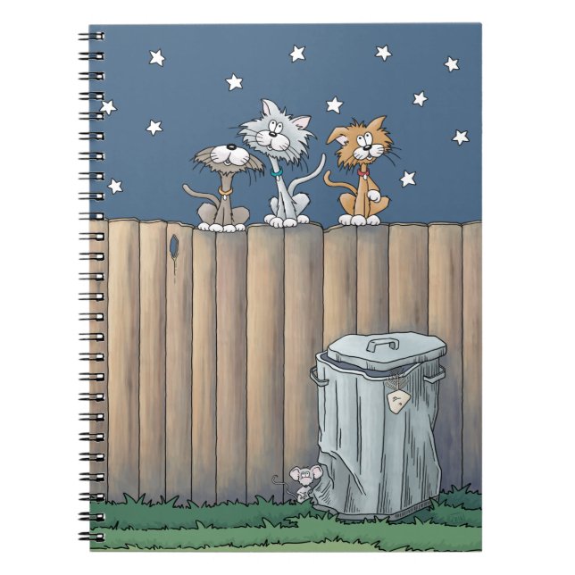 Alley Cats sur un Carnet de clôture (Devant)