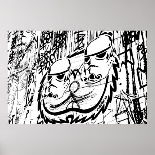 Alley Graffiti Print