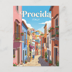 Alley in Procida Italy Postcard