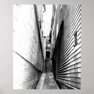 Alley in Sausalito Poster