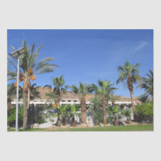 Alley of date palms tissue paper