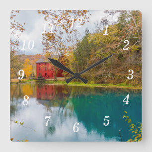 Alley Roller Mill And Spring Wall Clock