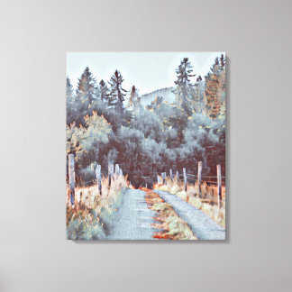 Alley, Trees, Path Canvas Print