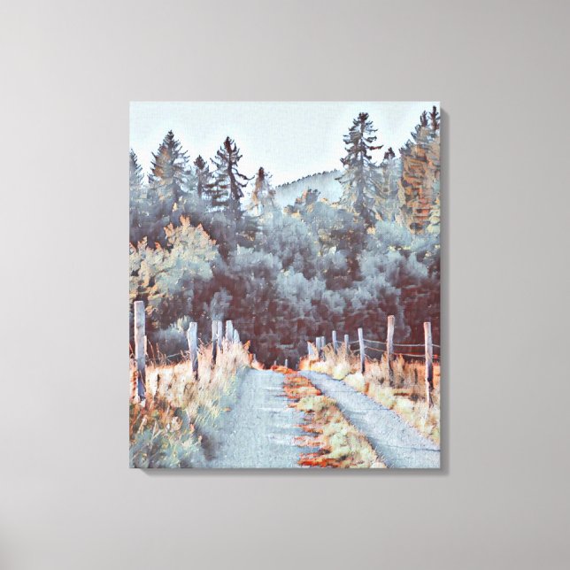 Alley, Trees, Path Canvas Print (Front)