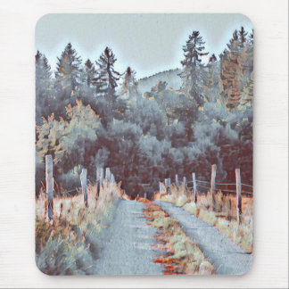 Alley, Trees, Path Mouse Pad