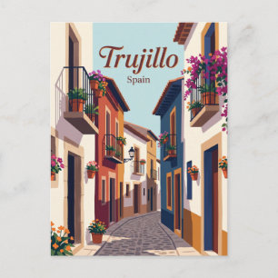 Alley, Trujillo Spain Postcard