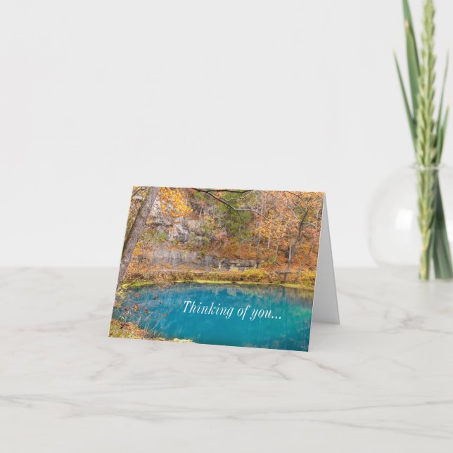 Alleys Blue Spring Thinking Of You Card (Front)