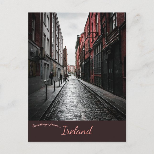 Alleyway in Dublin Ireland Postcard (Front)