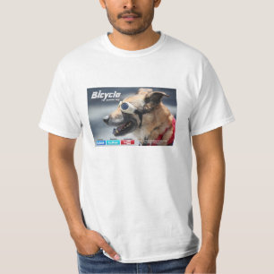 Allez à vélo le T-shirts de chien (information d