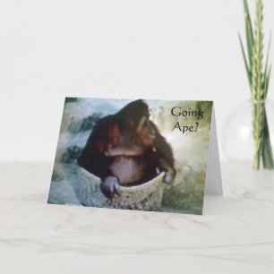 "ALLEZ APE ?"  50e CARTE D'ANNIVERSAIRE