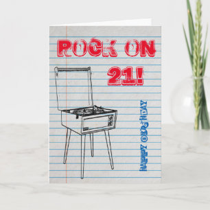 Allez ! Bonne carte d'anniversaire 21e