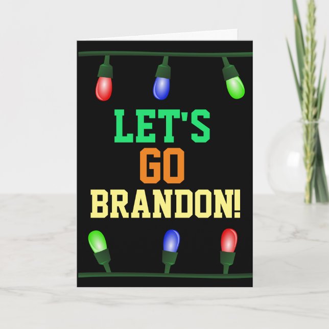 ALLEZ BRANDON ! CARTES DE NOËL ANTI-BIDEN (Devant)