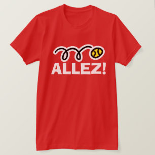 Allez! Cool tennis sport t shirt in red colour