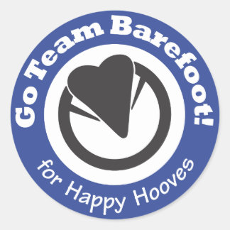 Allez Équipe Pieds Nus ! Autocollant