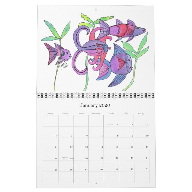 Allez le poisson ! Calendrier (Jan 2026)
