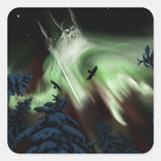 Allfather Square Sticker